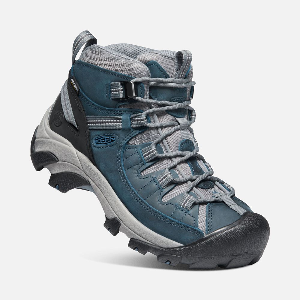 Keen Laarzen Dames Blauw/Grijs - Targhee Ii Waterproof Mid - 35806-ZGCL